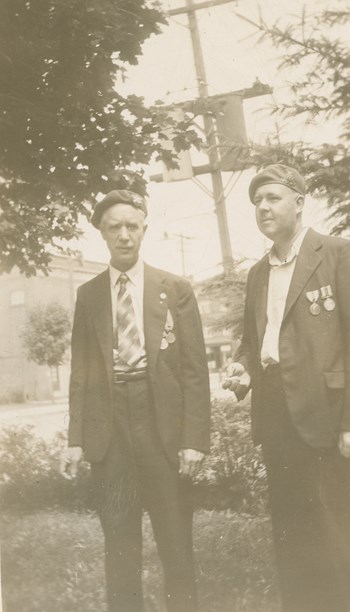 Herbert Graham and Harry Lions at Veterans' Reunion, Toronto, 1940s
